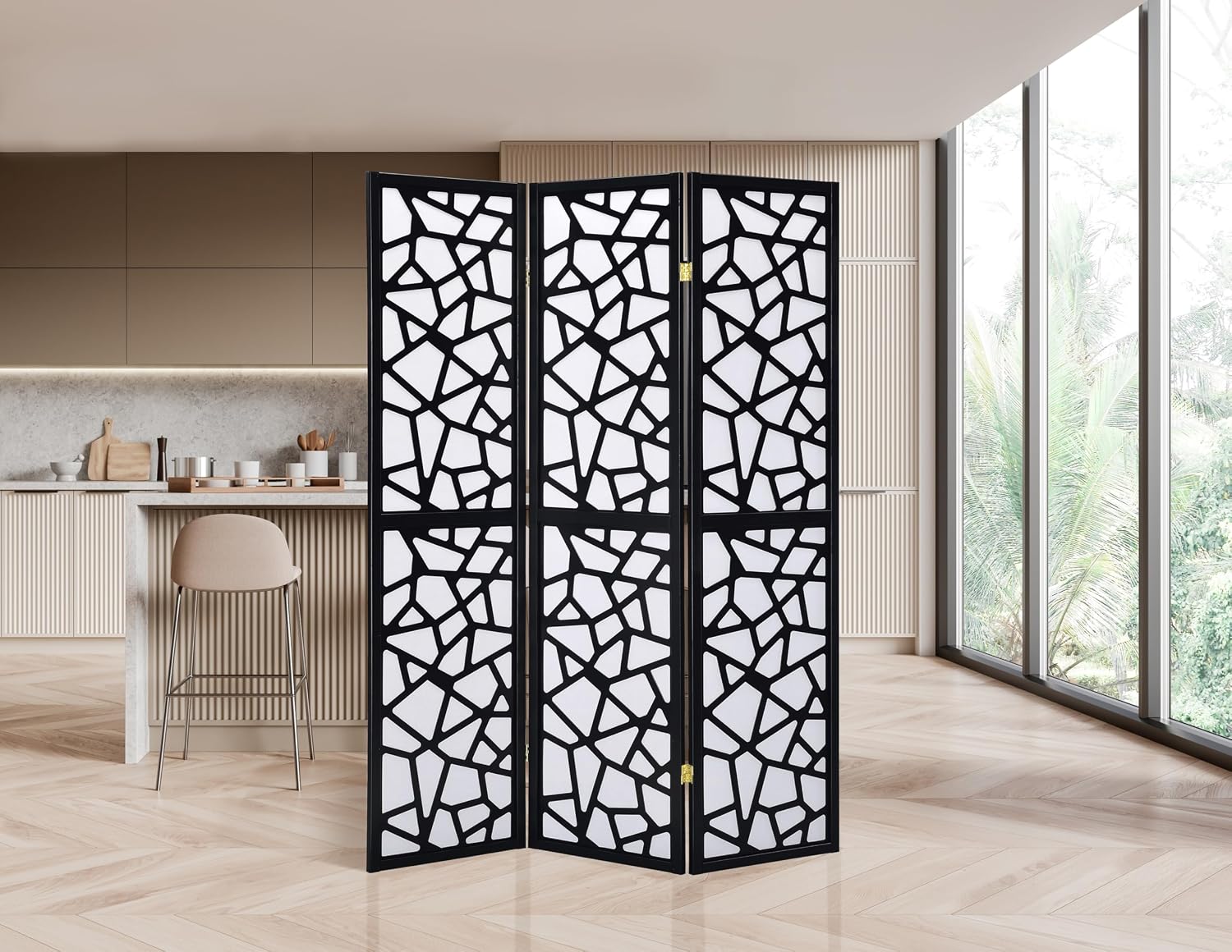 Shoji Screen Divider - ฉากกั้นห้อง 3 แผง ฉากกั้นโชจิ สูง 6