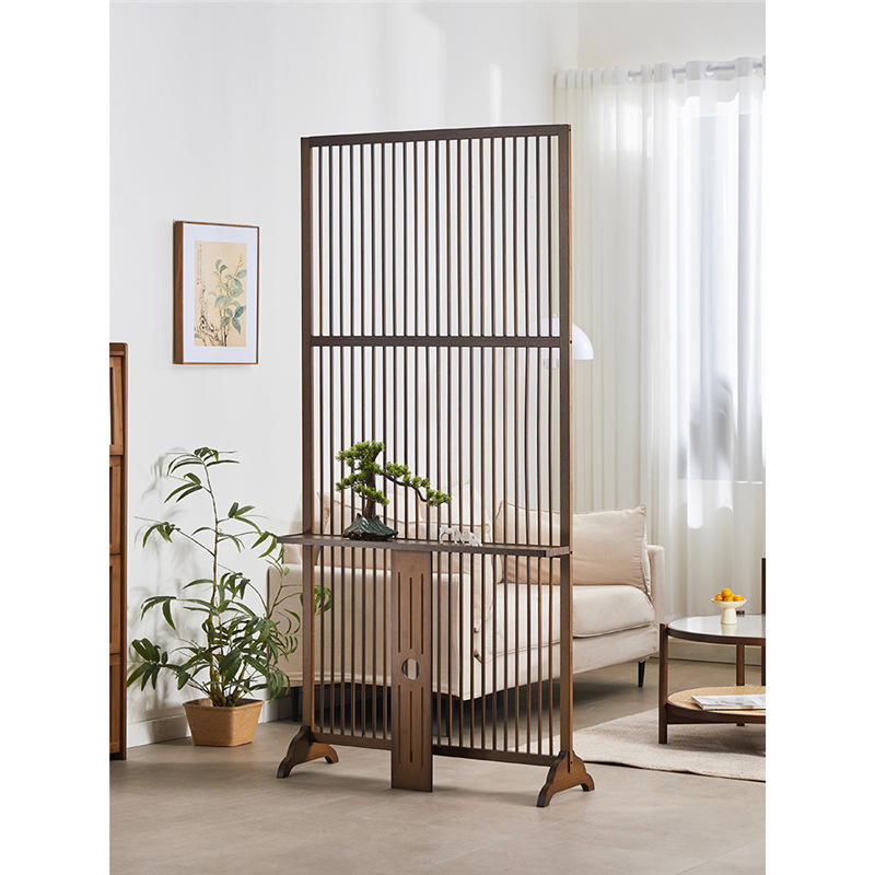 Shoji Screen Divider - ฉากกั้นห้องไม้จริงแบบเคลื่อนย้ายได้สำหรับตกแต่งห้องนั่งเล่น LH สไตล์โมเดิร์นเรียบง่ายแบบจีนใหม่