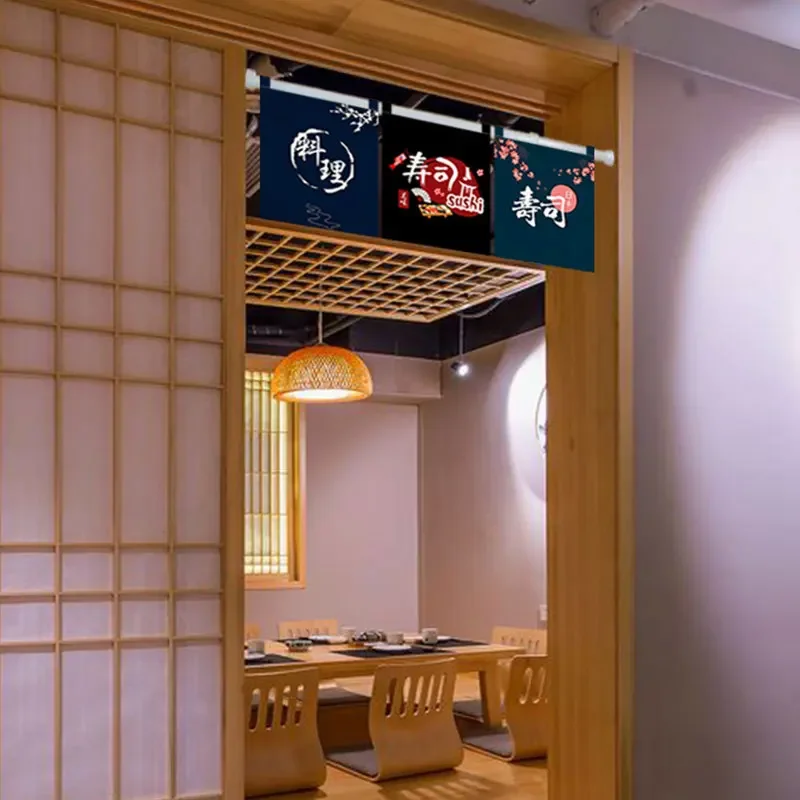 ม่านประตูแบบญี่ปุ่นแขวนรูปธงร้ - Noren Curtain Doorway บทวิจารณ์และราคา