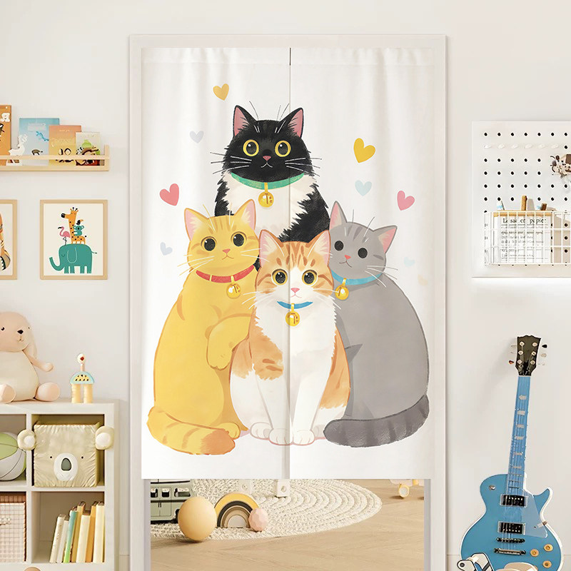 ม่านประตูโนเรนลายแมวน่ารัก VIK - Noren Curtain Doorway บทวิจารณ์และราคา