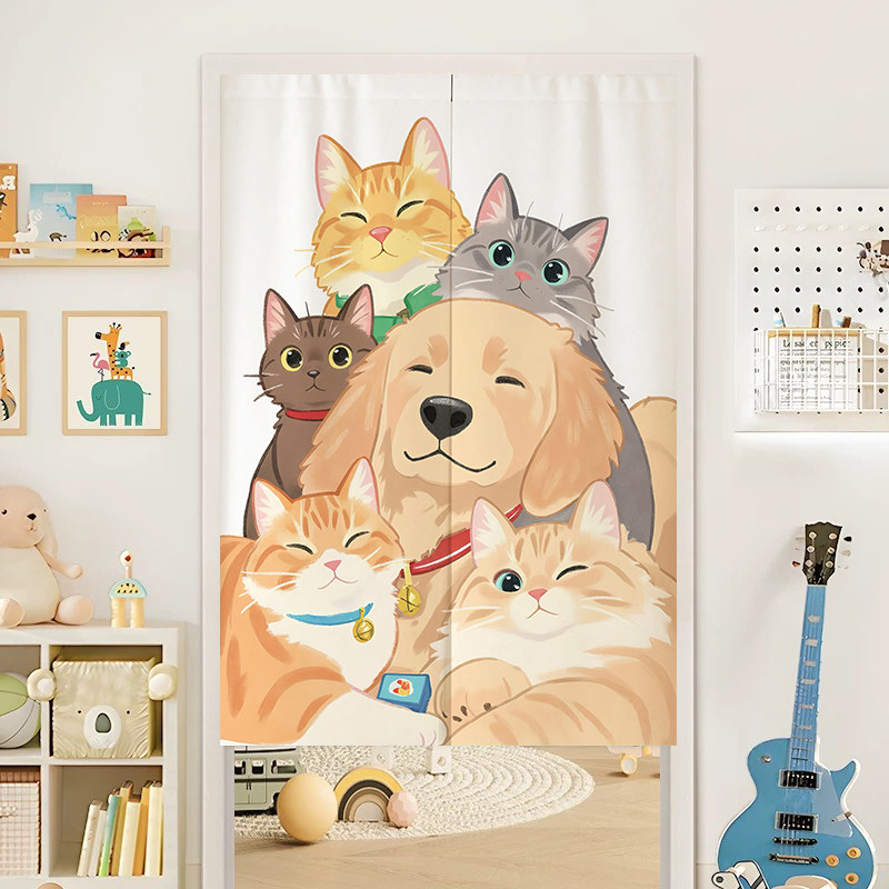 ม่านประตูโนเรนลายแมวน่ารัก VIK - Noren Curtain Doorway บทวิจารณ์และราคา