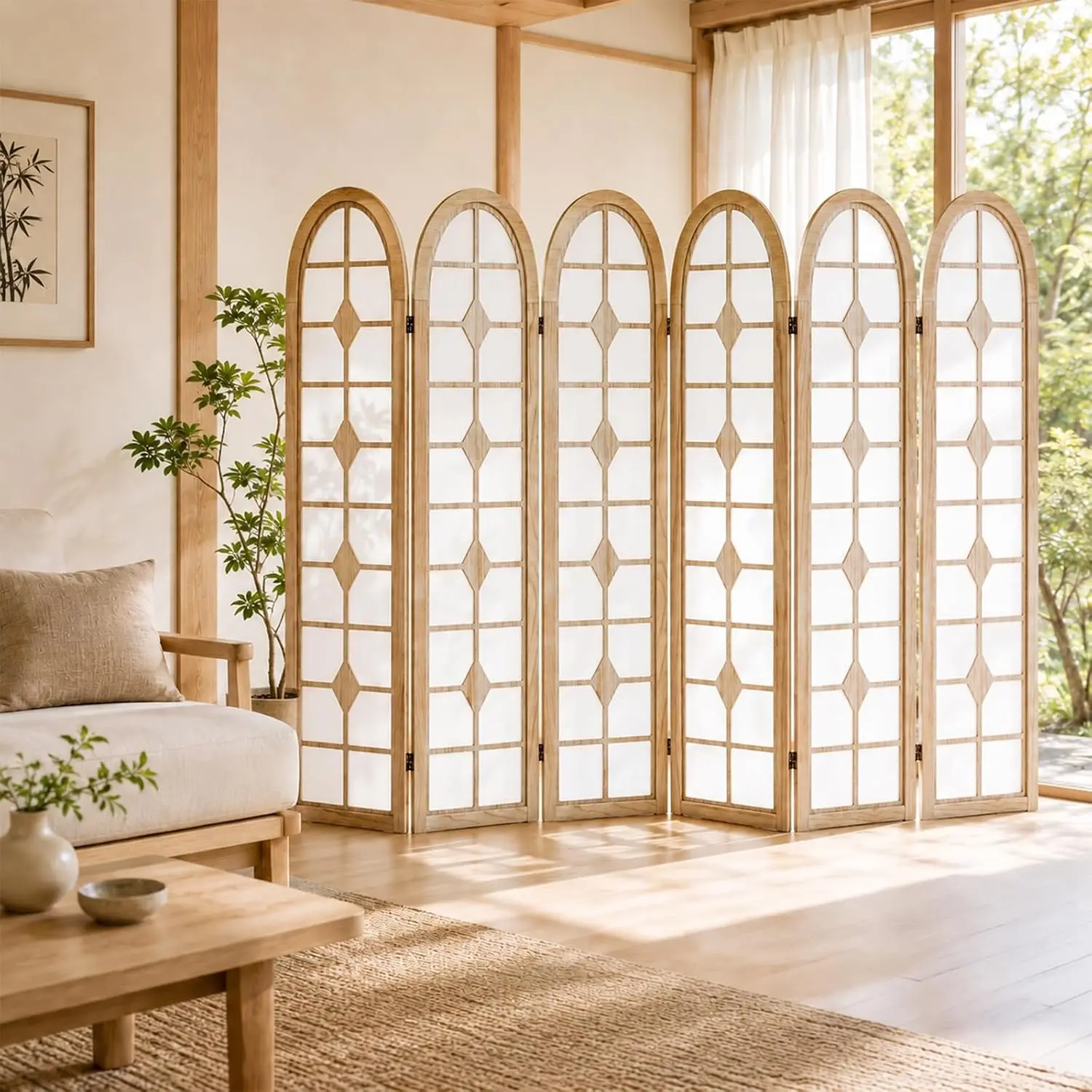 ฉากกั้นห้องโชจิ 6 แผง, ฉากกั้น - Shoji Screen Divider บทวิจารณ์และราคา