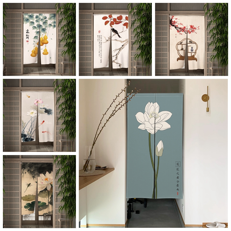 ผ้าลินินตกแต่งประตูสไตล์โนเรนญ - Noren Curtain Doorway บทวิจารณ์และราคา