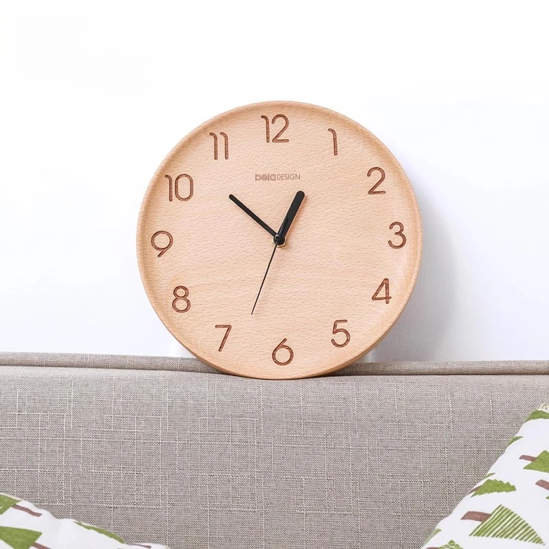 นาฬิกาแขวนผนังสไตล์ญี่ปุ่นสีไม - Japanese Minimalist Lifestyle บทวิจารณ์และราคา