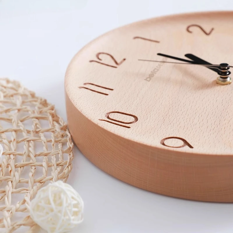 นาฬิกาแขวนผนังสไตล์ญี่ปุ่นสีไม - Japanese Minimalist Lifestyle บทวิจารณ์และราคา