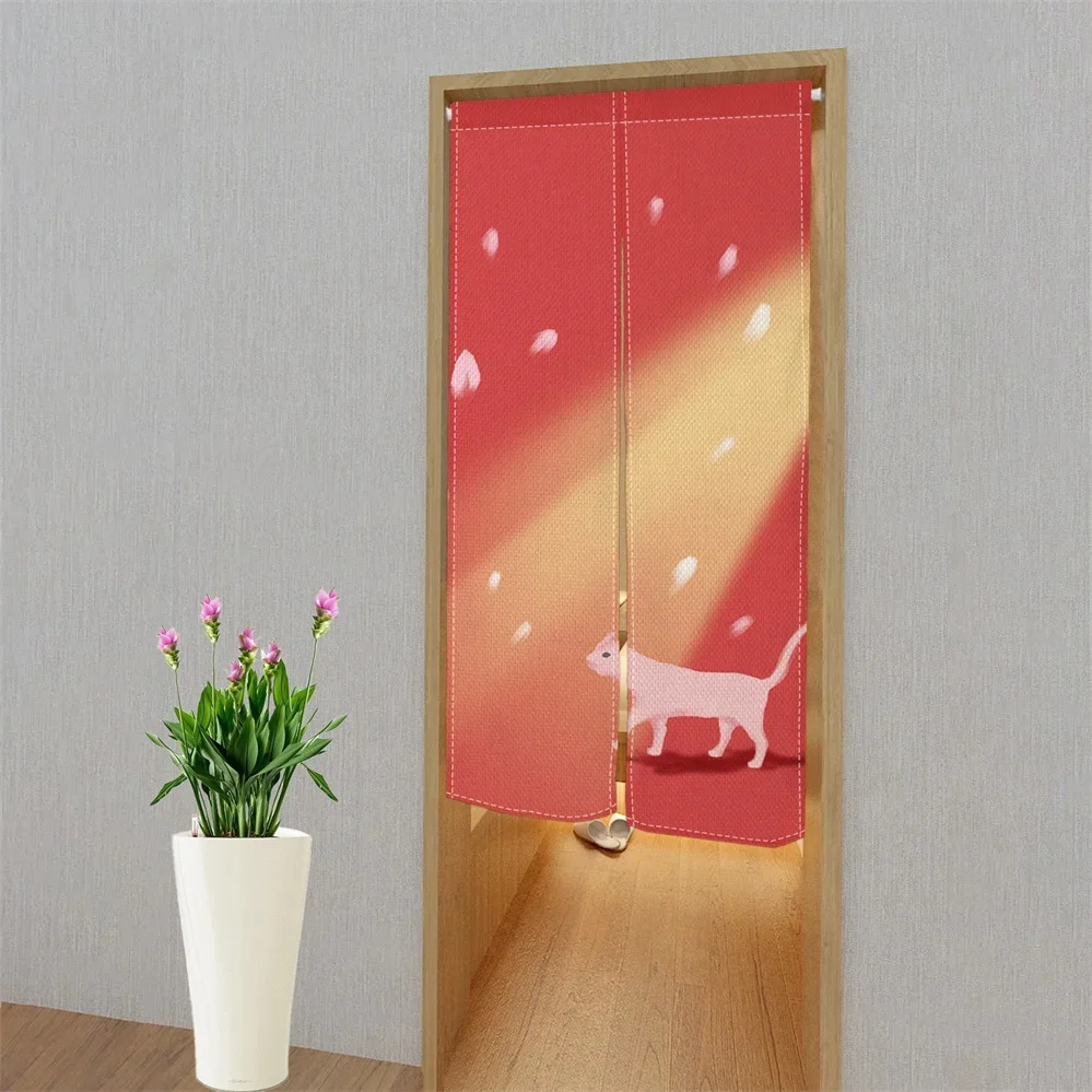 Cherry Blossom ม่านประตูญี่ปุ่ - Noren Curtain Doorway บทวิจารณ์และราคา