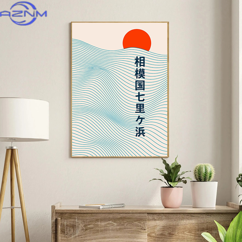 AZNM คลื่นญี่ปุ่น โฮคุไซโปสเตอ - Japanese Tokyo Lifestyle บทวิจารณ์และราคา