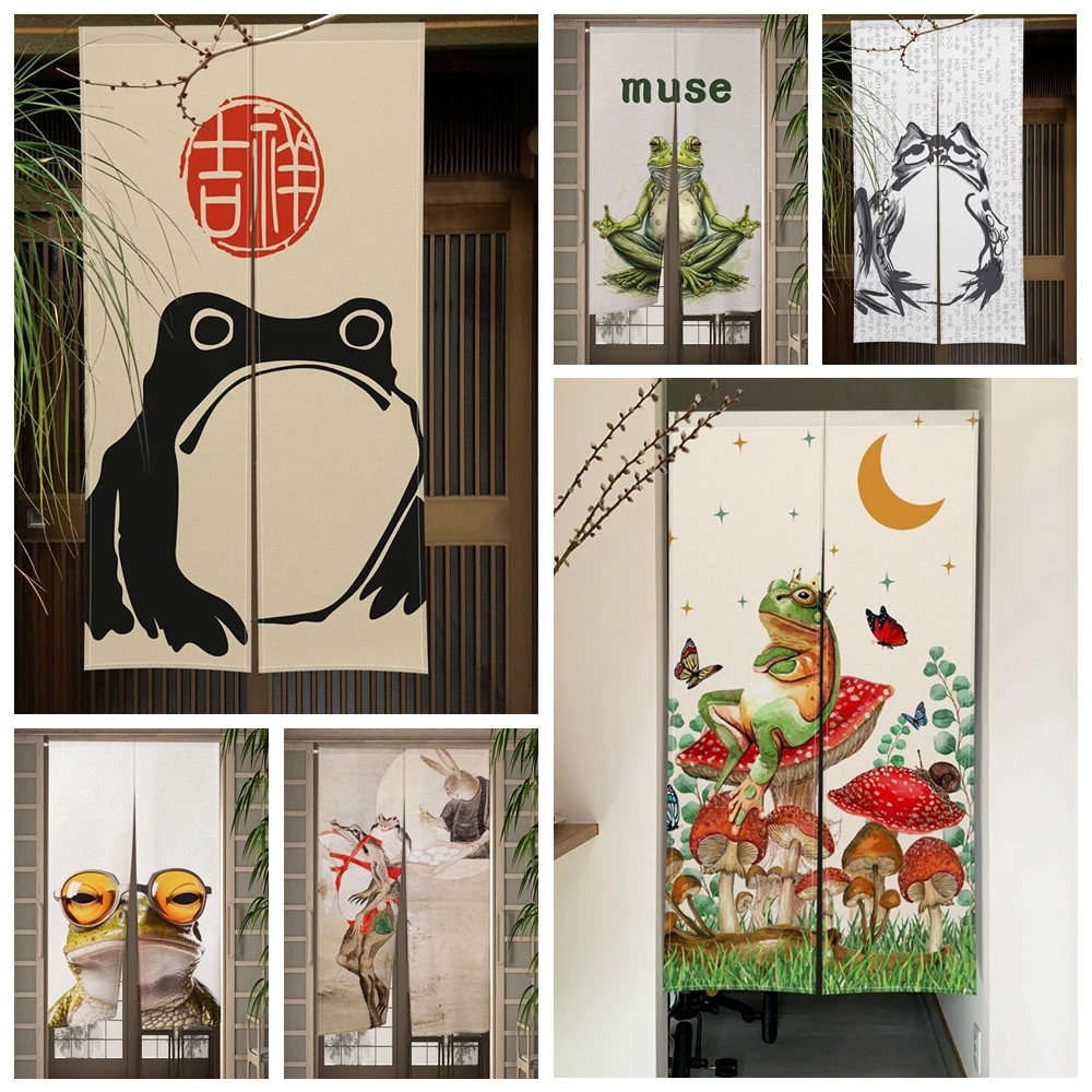 ญี่ปุ่นผ้าม่านประตูกบการ์ตูนสั - Noren Curtain Doorway บทวิจารณ์และราคา