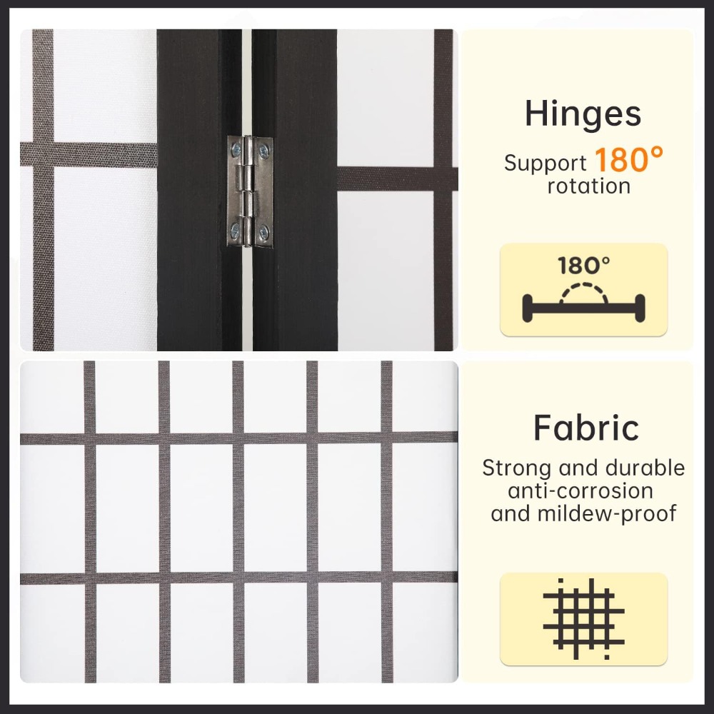ฉากกั้นห้องโชจิ 4 แผง สูง 6 ฟุ - Shoji Screen Divider บทวิจารณ์และราคา
