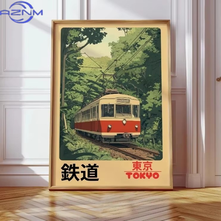 AZNM AZNM ภาพพิมพ์บนผ้าใบลายวิ - Japanese Tokyo Lifestyle บทวิจารณ์และราคา
